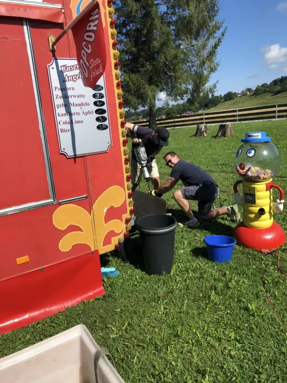 Schule Huglfing Zirkus Vorbereitungen