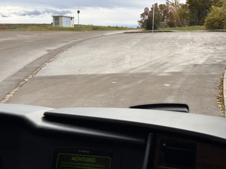 Schule Hugfling Aktuelles Bustraining toter Winkel vorne