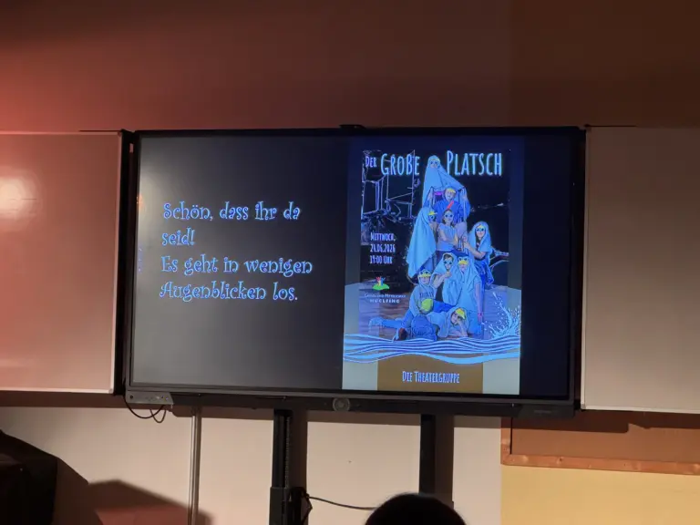 Schule Huglfing Aktuelles Der große Platsch Intro