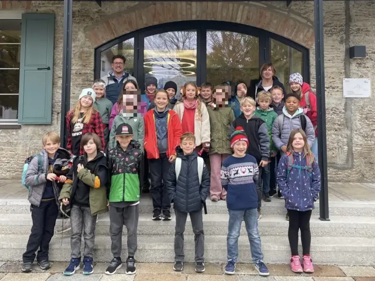 Schule Huglfing Aktuelles Unterrichtsgang Rathaus Klasse 4a